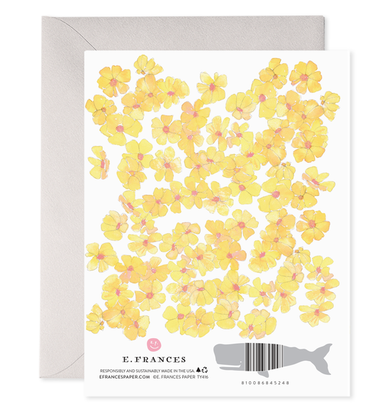 Yellow Flowers | Thank You Greeting Card