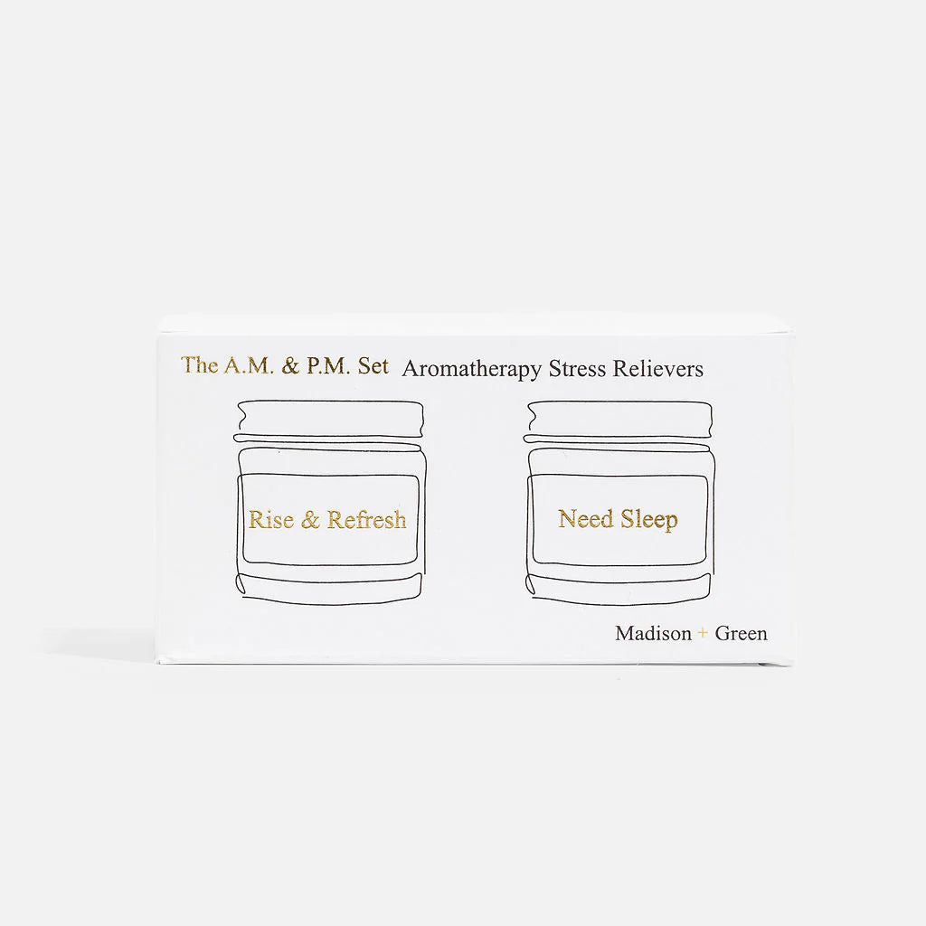 A.M. & P.M. Aromatherapy Inhalers - Set of 2