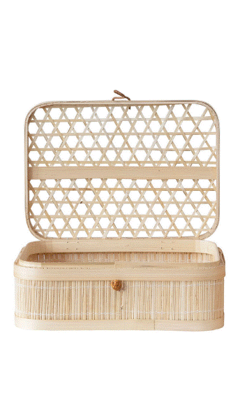 Hand-Woven Bamboo Box - Medium