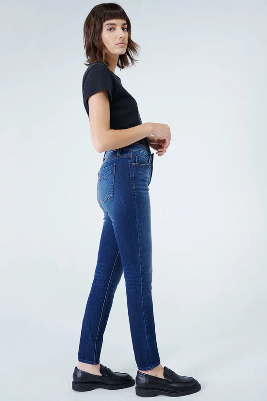 Georgia Mid-Rise Straight Leg Jeans - Verse