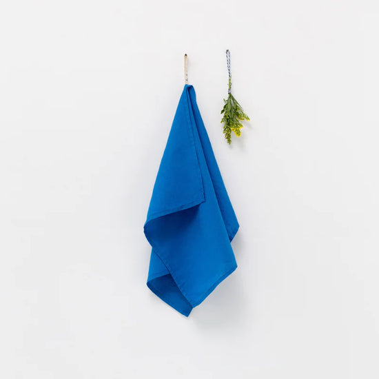 French Blue Linen Kitchen Towel