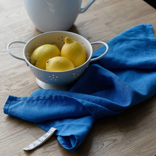 French Blue Linen Kitchen Towel