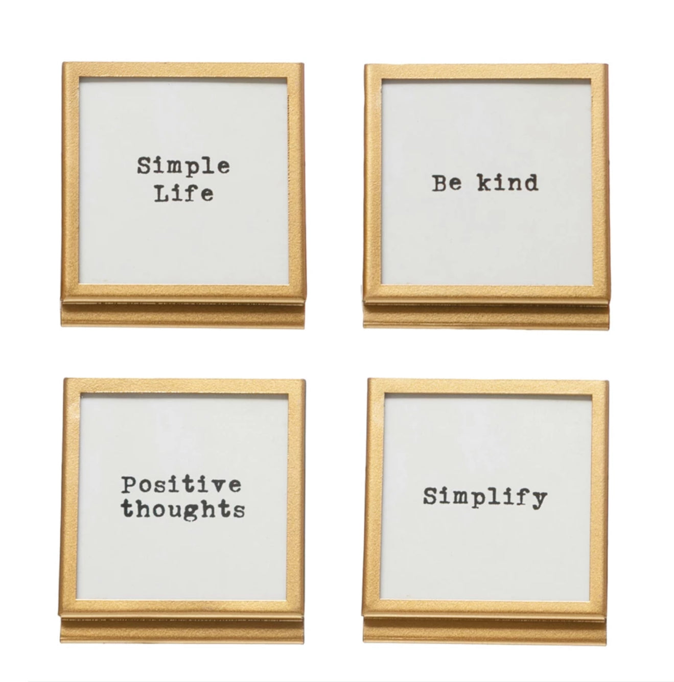 Frame with Uplifting Saying - “Positive Thoughts”