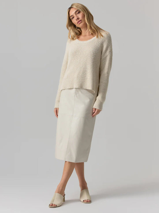 Scoop Neck Pullover Sweater - Eco Natural