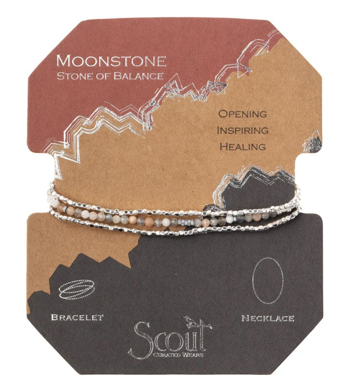 Scout Delicate Wrap - Moonstone & Silver