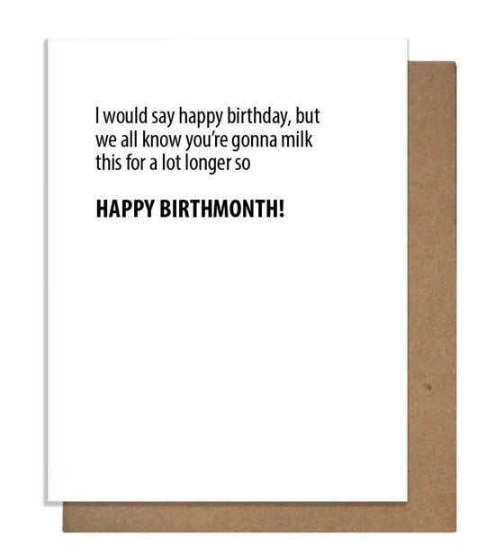 "Happy Birthmonth" Birthday Card