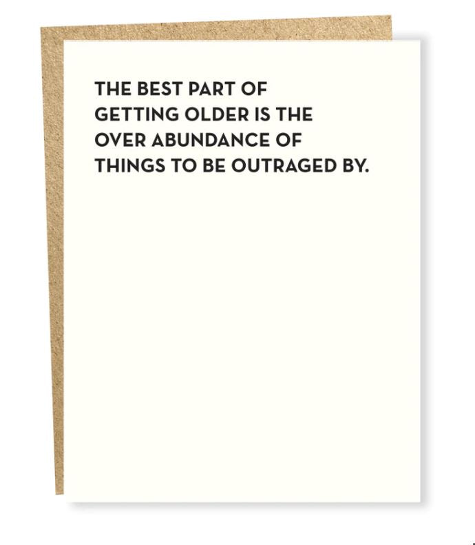 Outrage Birthday Card