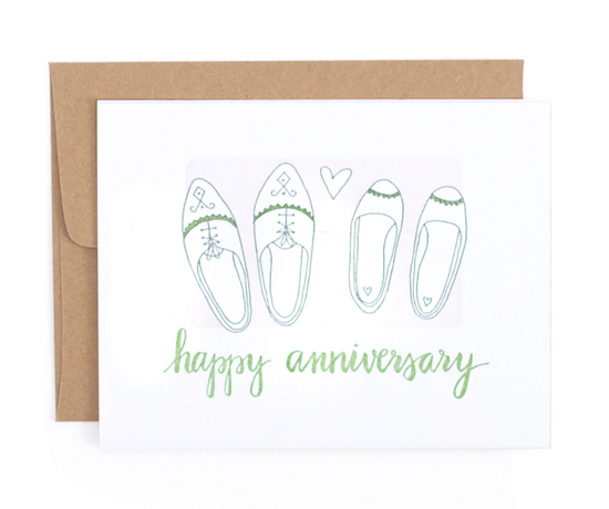 Happy Anniversary Shoes Card