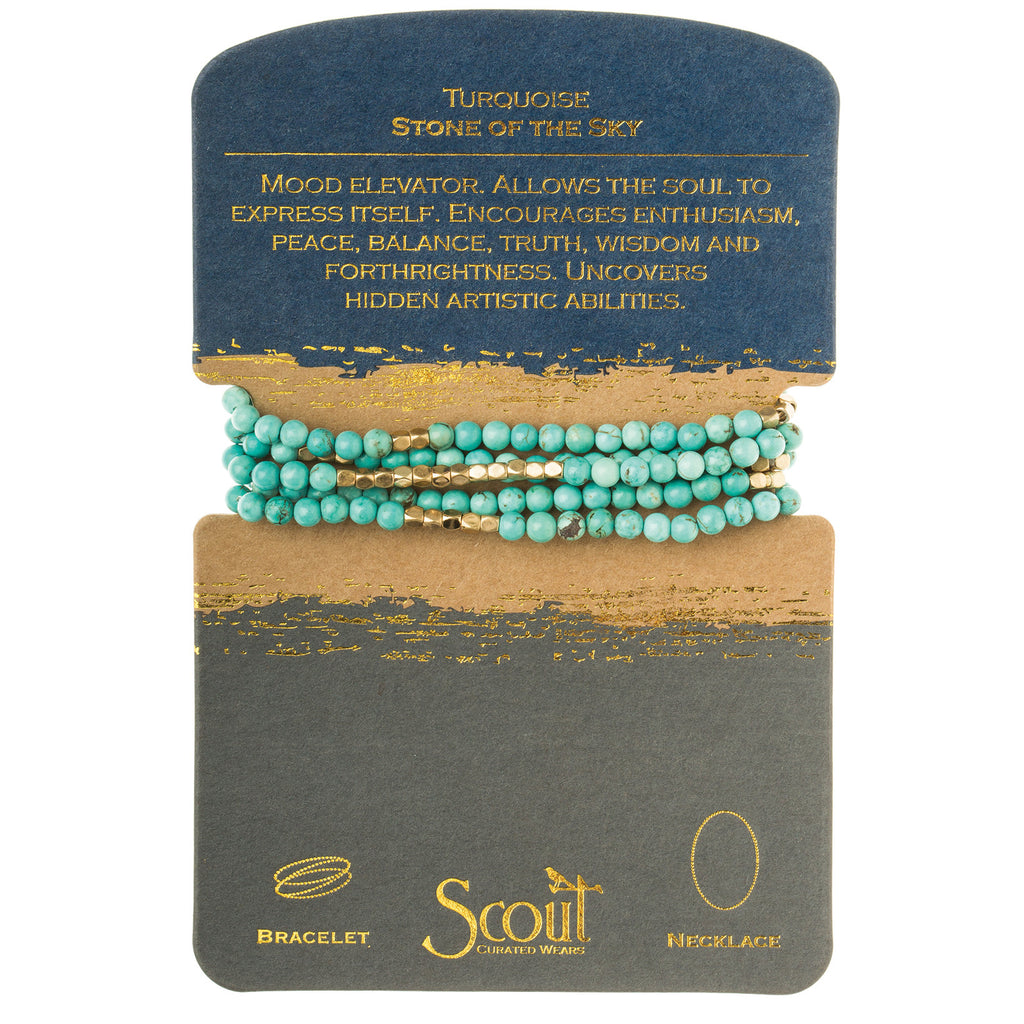 Turquoise & Gold Scout Wrap