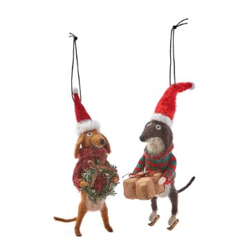 Holidogs Ornament - With Present