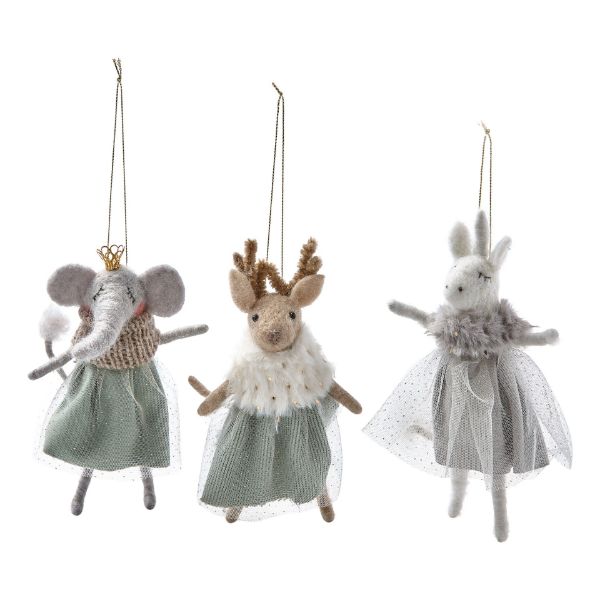 Glam Animals Ornament - Mouse