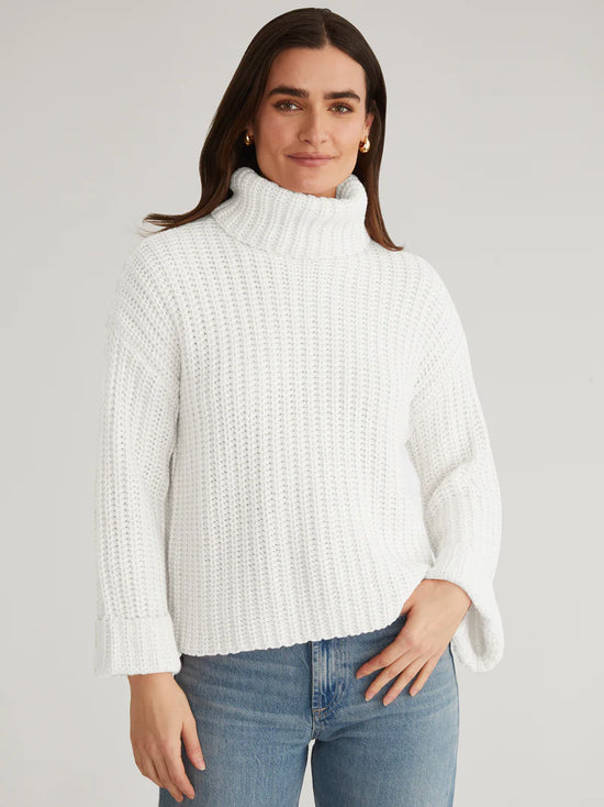 Vida Turtleneck Sweater - Chalk