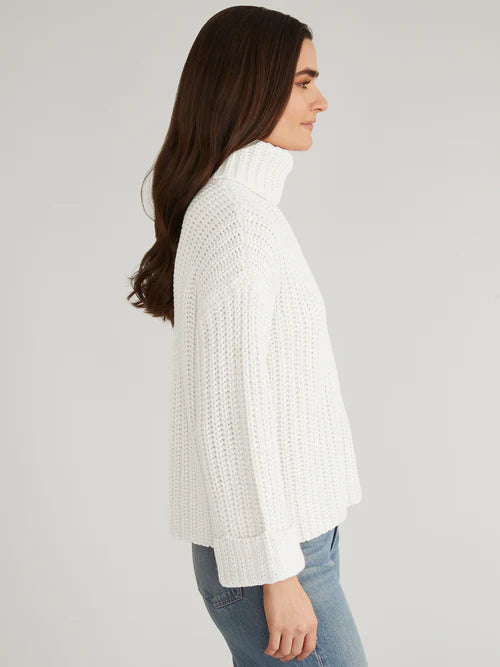 Vida Turtleneck Sweater - Chalk