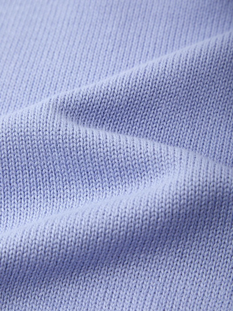Raglan Sleeve Crew Neck Sweater - Blue Heron