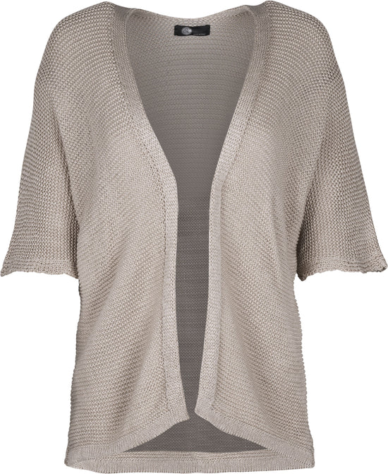 Short Sleeve Dolman Cardigan - Latte