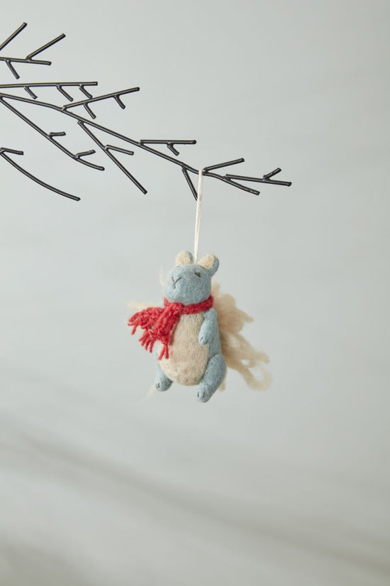 Load image into Gallery viewer, Woodland Holiday Squirrel Ornament
