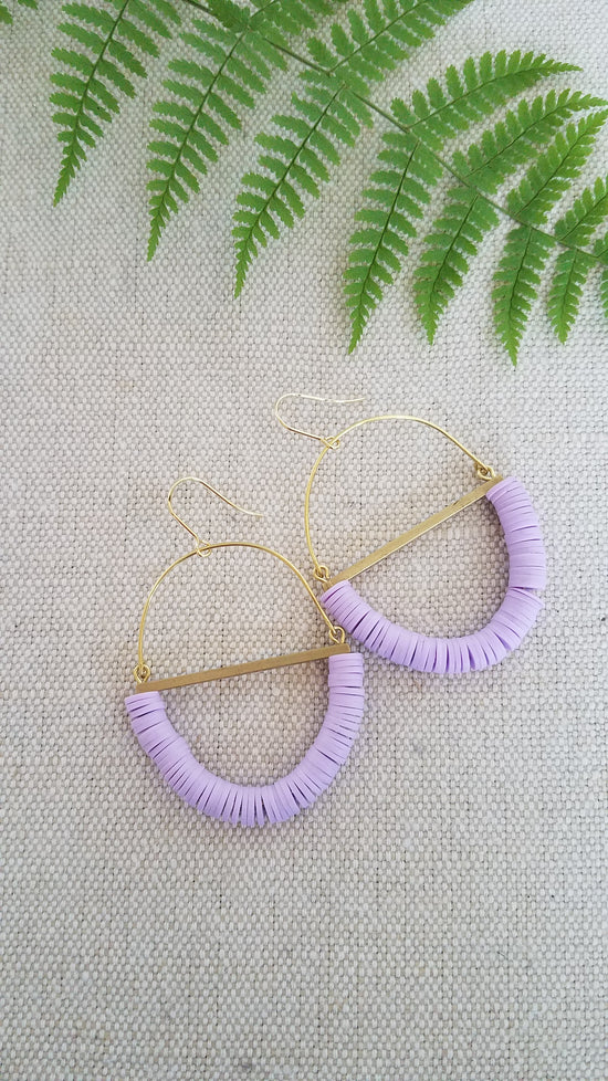 Terrain Earrings - Lavender