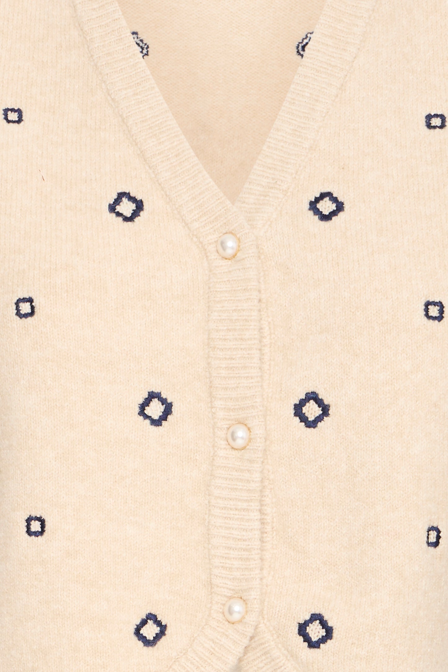 Nadika Vest with Diamond Print - Oyster