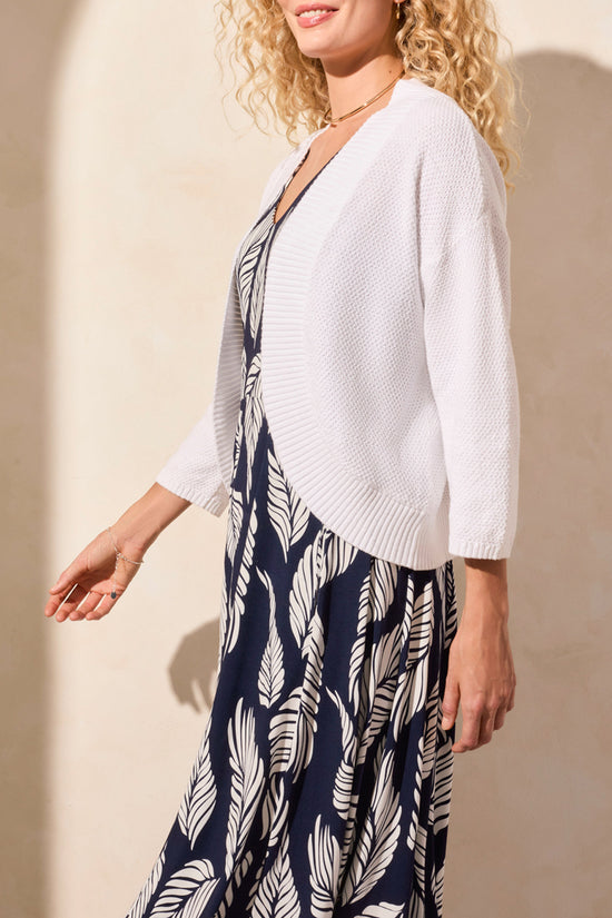 Cocoon Cardigan Sweater - White