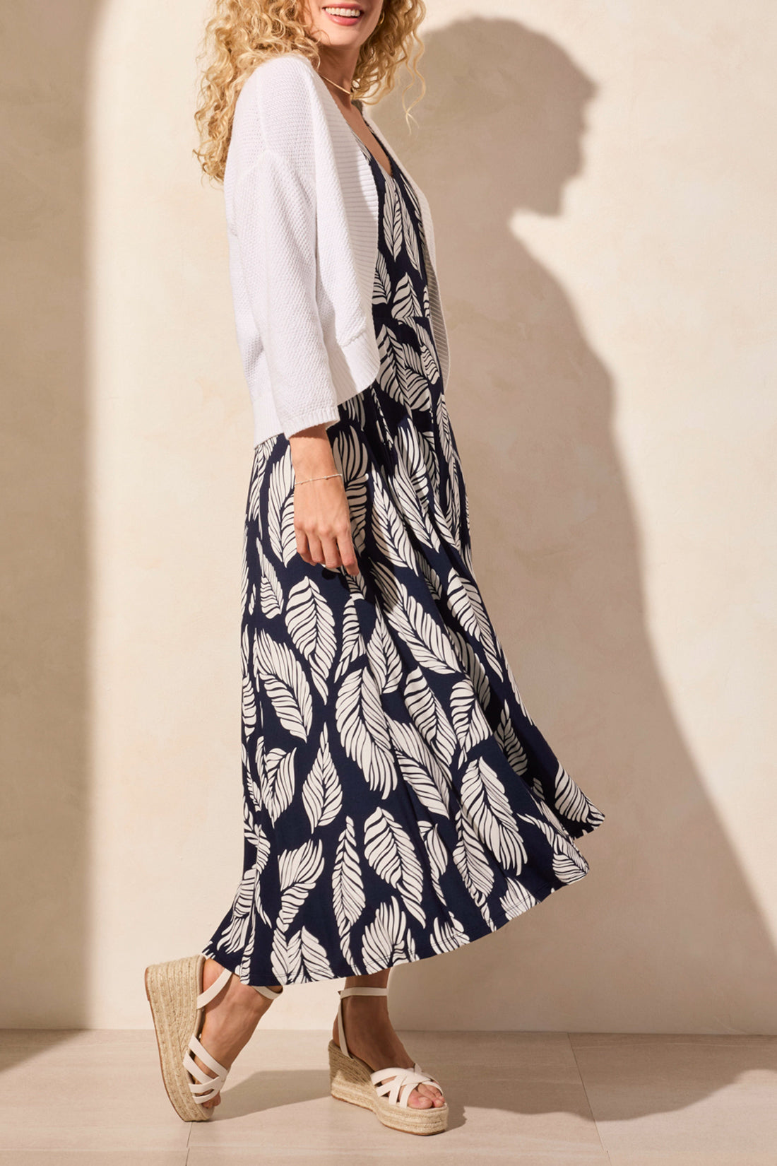 Cocoon Cardigan Sweater - White