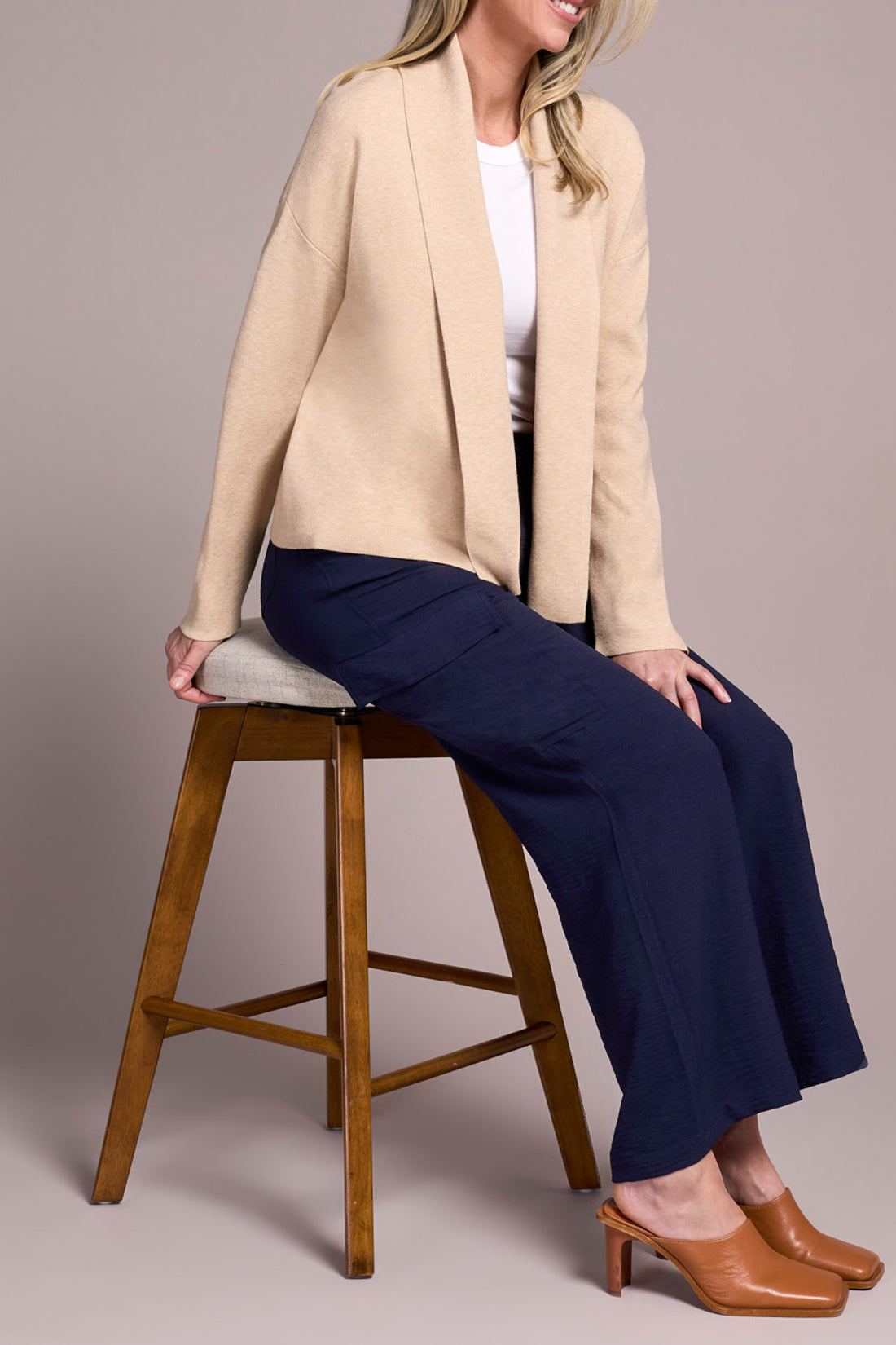 Coatigan Jacket - Heather Latte