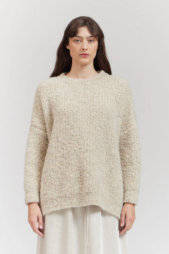 Long Sleeve Pullover Sweater - Oat