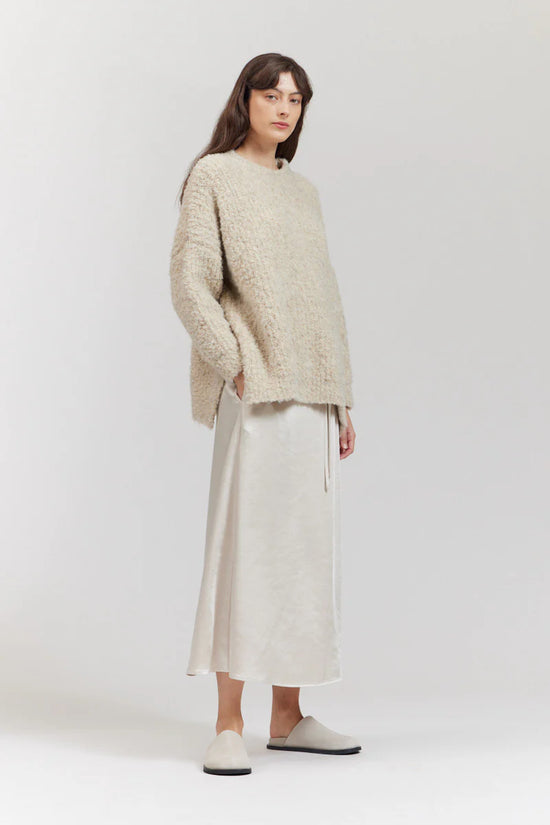 Long Sleeve Pullover Sweater - Oat