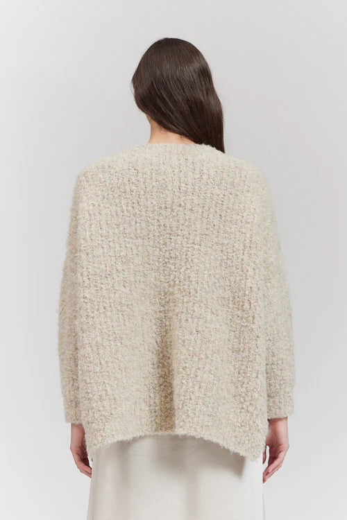 Long Sleeve Pullover Sweater - Oat