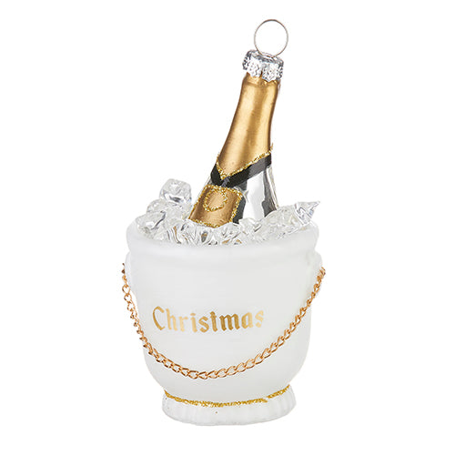 Champagne Ice Bucket Holiday Ornament