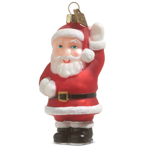 Waving Santa Holiday Ornament