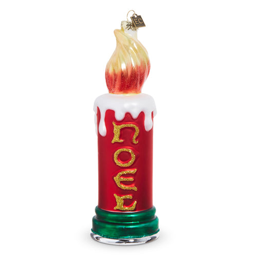 Noel Candle Holiday Ornament - 8"