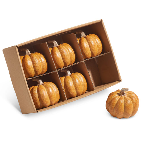 Orange Pumpkins -Set of 6