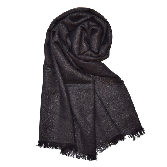 Metallic Wrap Scarf - Black