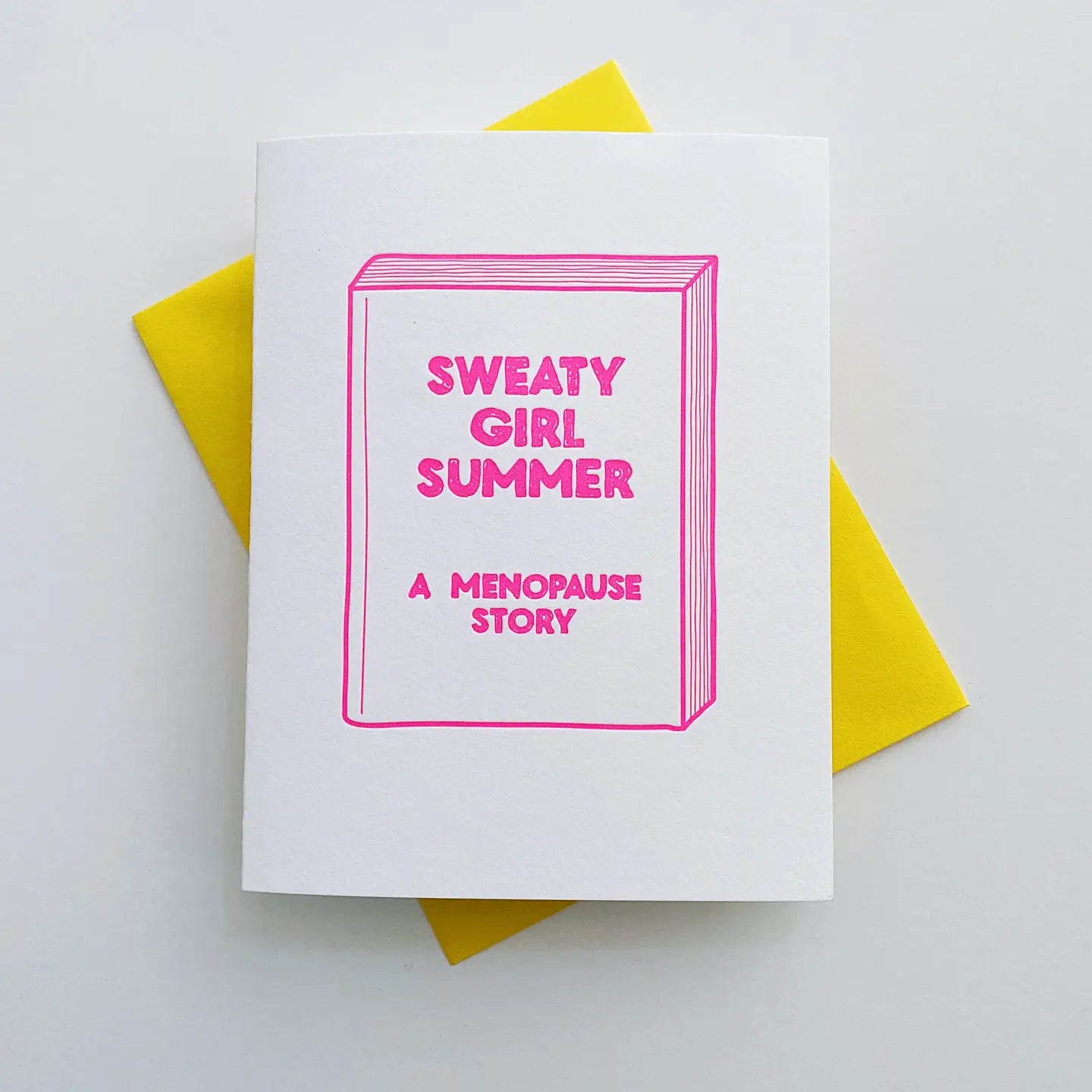 Sweaty Girl Summer Greeting Card