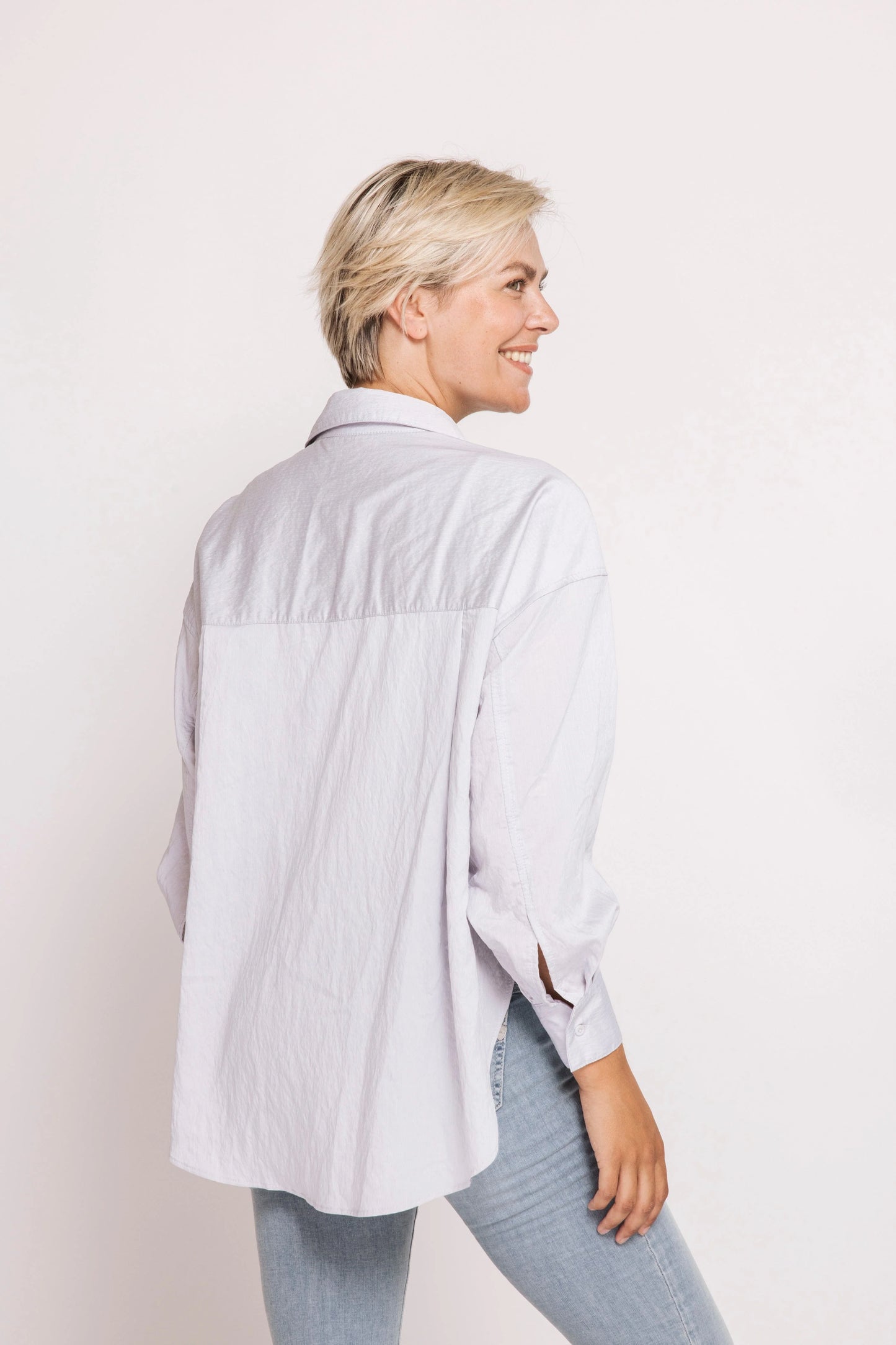 Lucy Hi-Lo Top - Light Blue