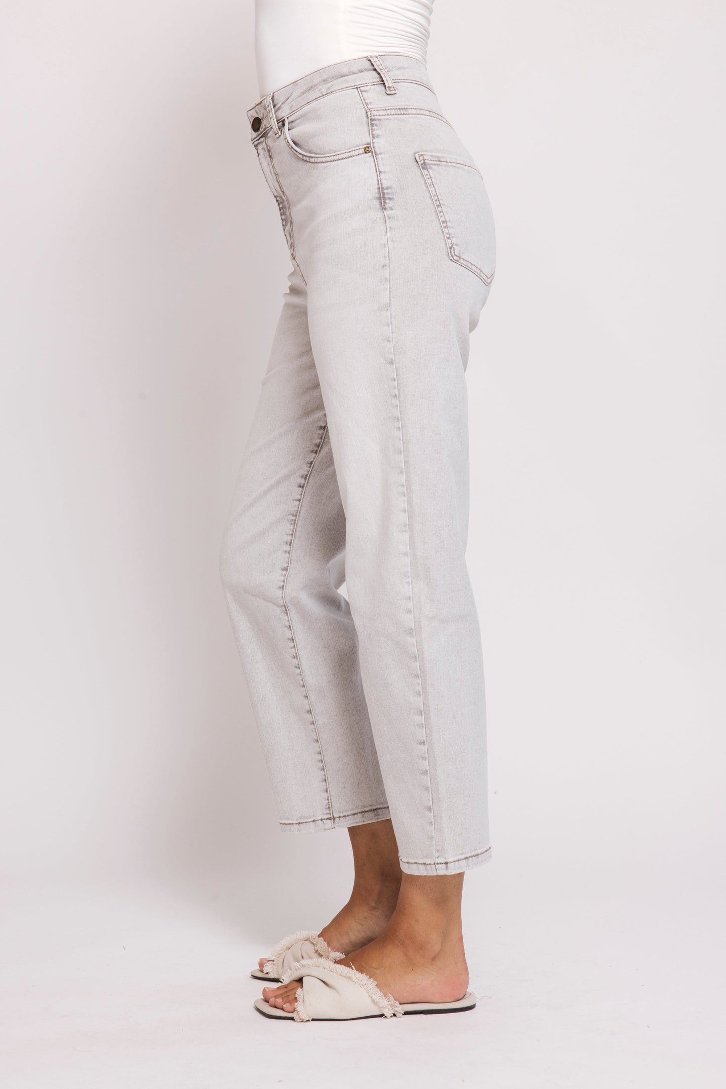 Iza Barrel Leg Pants - Foil Print