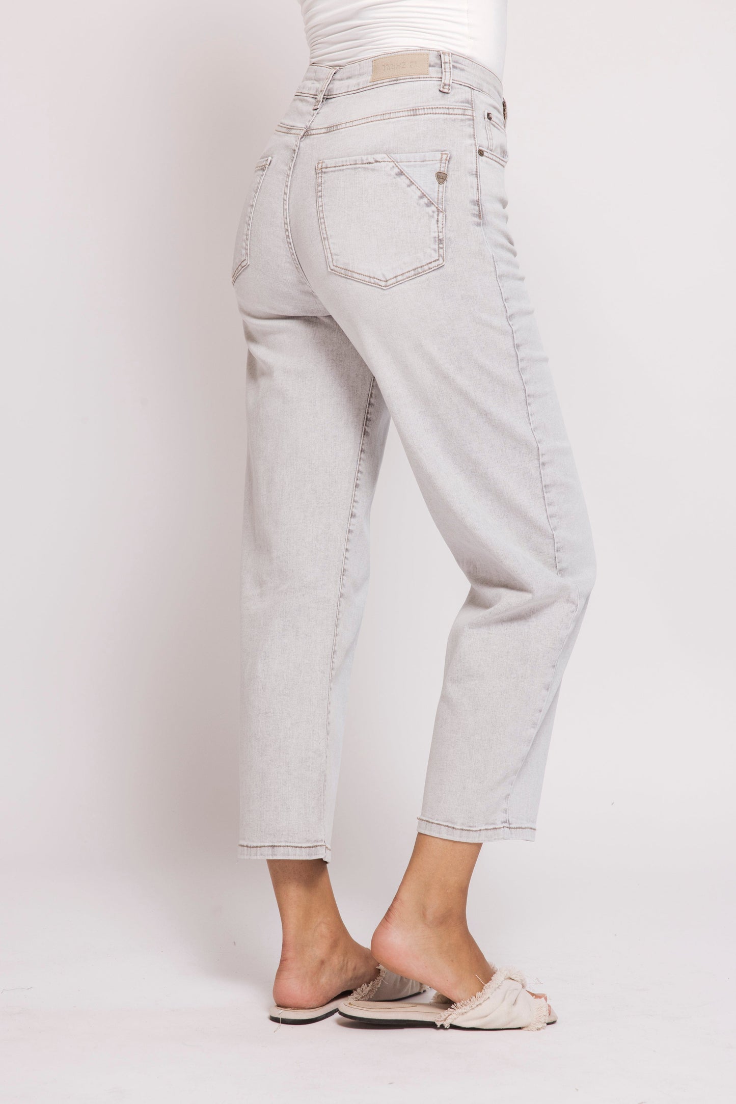 Iza Barrel Leg Pants - Foil Print