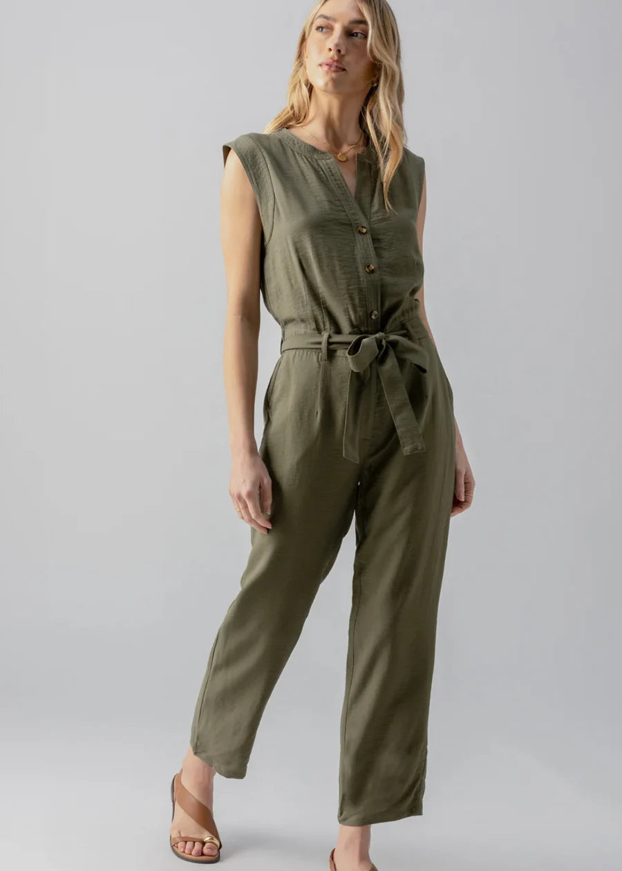 Prima Jumpsuit - Burnt Olive