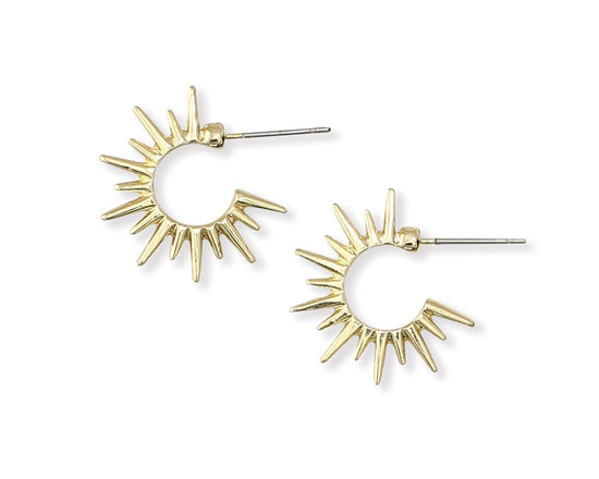 Load image into Gallery viewer, Sunburst Earrings - Gold
