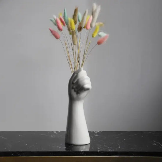 Hand-Shaped Vase