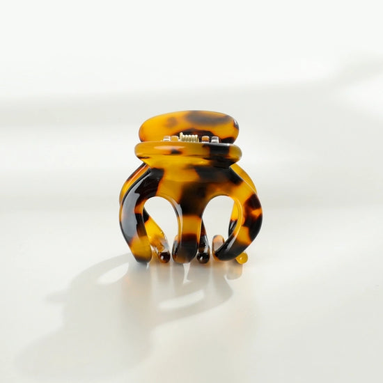 Amber Mini Octopus Claw Clip - Tortoise