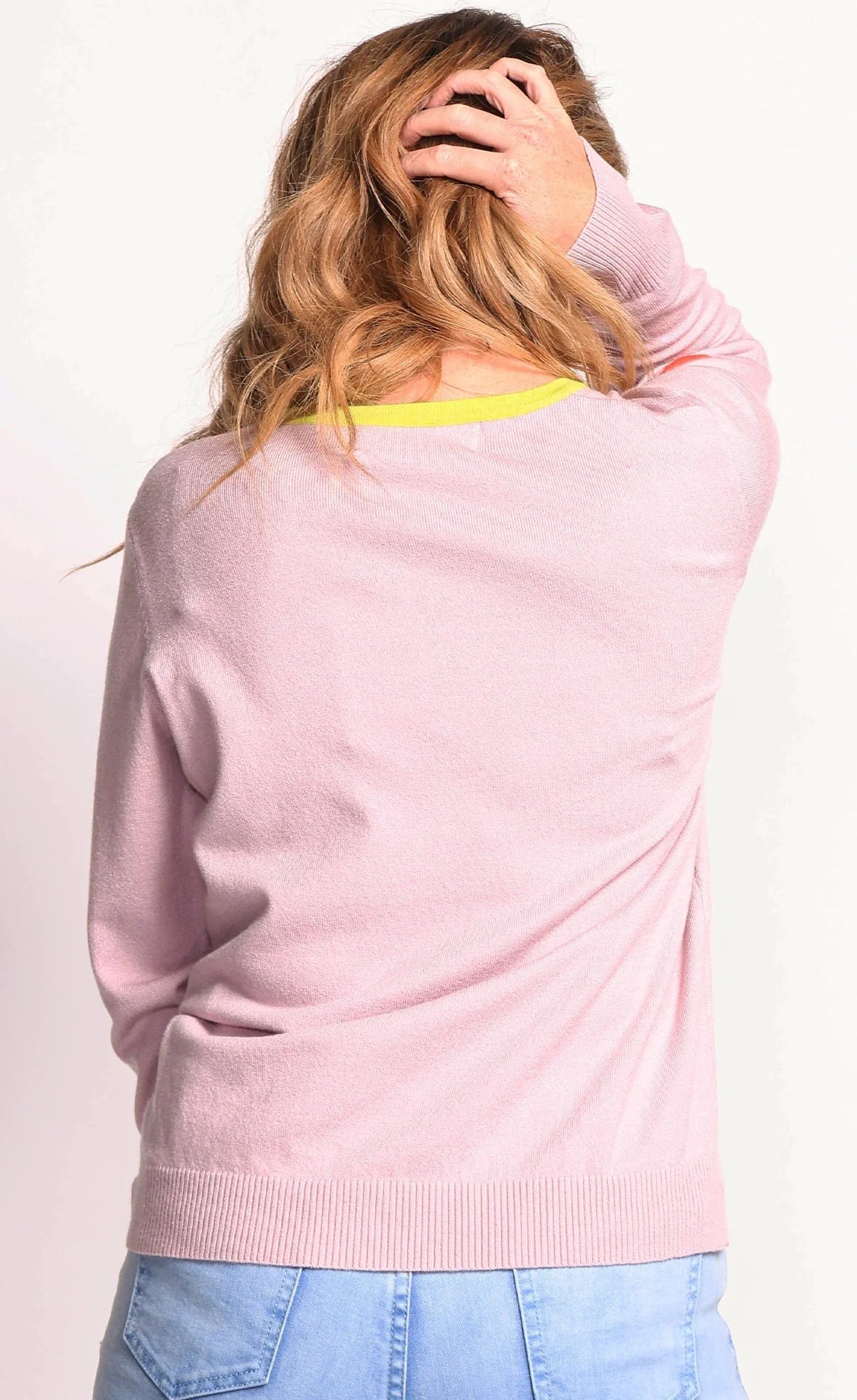 Ashlyn Heart Pullover Sweater - Purple