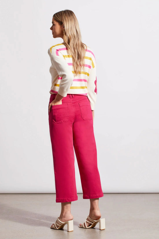 Load image into Gallery viewer, Audrey Button Fly Wide Leg Pants - Daiquiri
