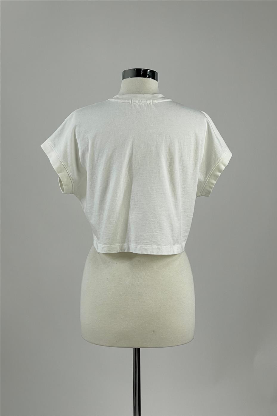 Load image into Gallery viewer, Click Like Cropped Tee - Off White
