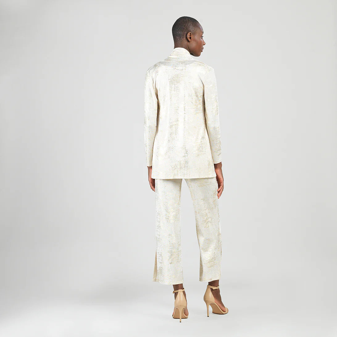 Shimmery Open Cardigan - Champagne