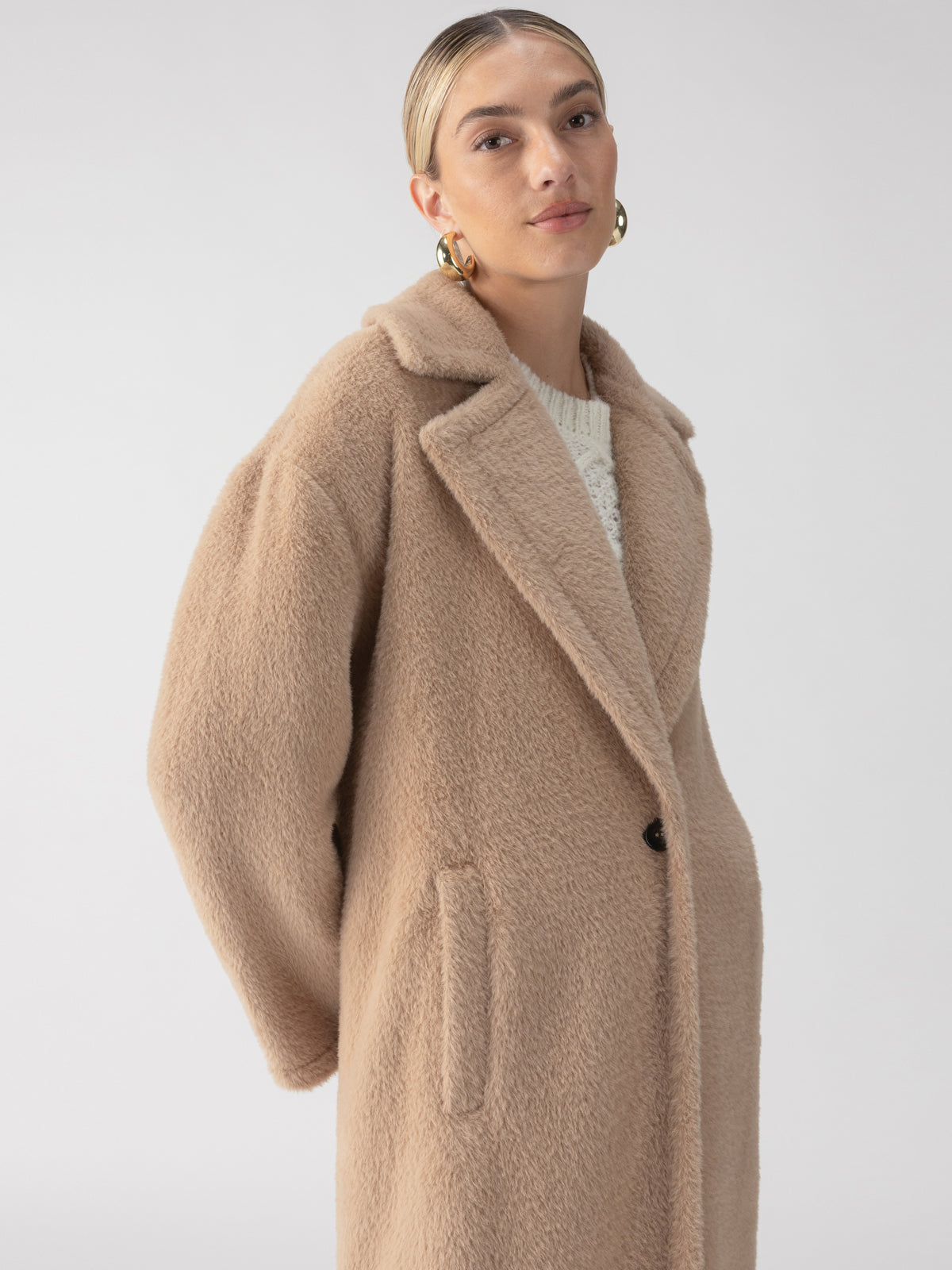 Live-In Fur Coat - Warm Camel