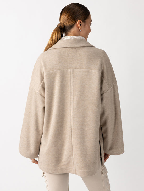 Throw Me On Knit Jacket - Heather Oat