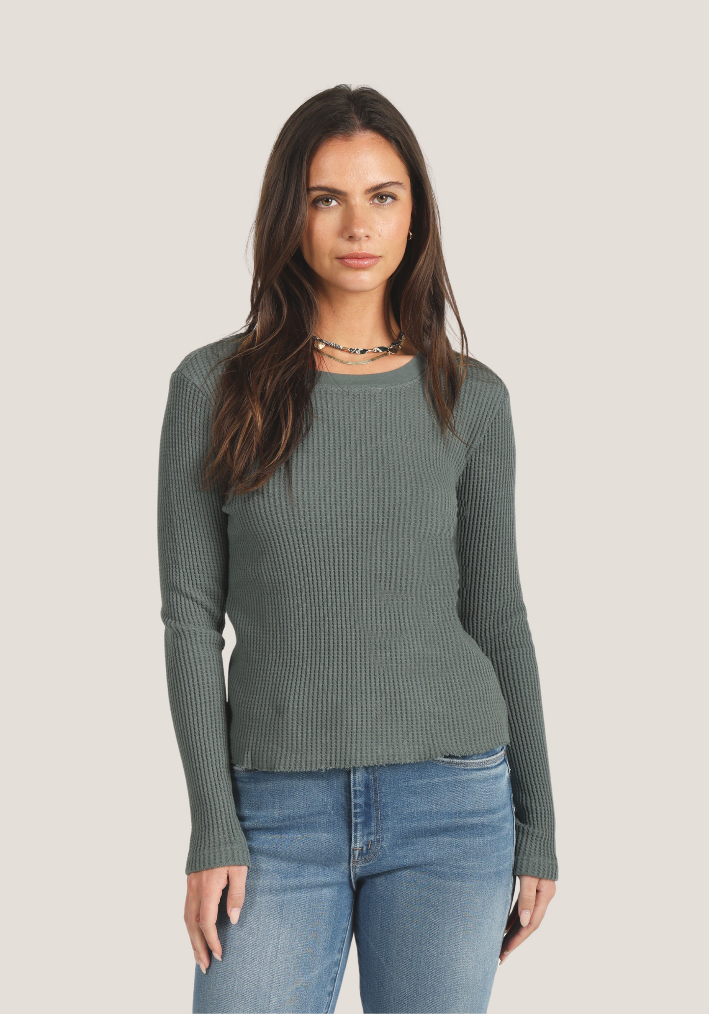 Classic Crew Neck Sweater - Emerald