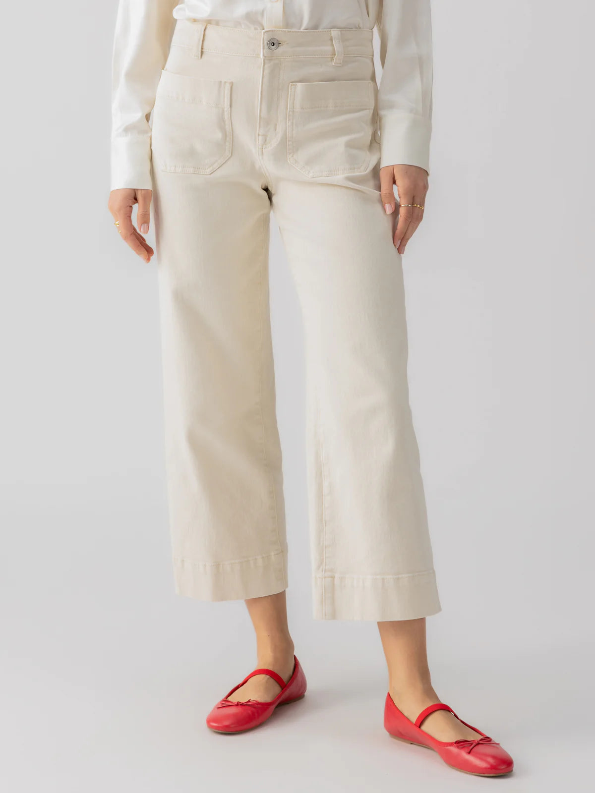 Marine Straight Leg Pants - French Vanilla