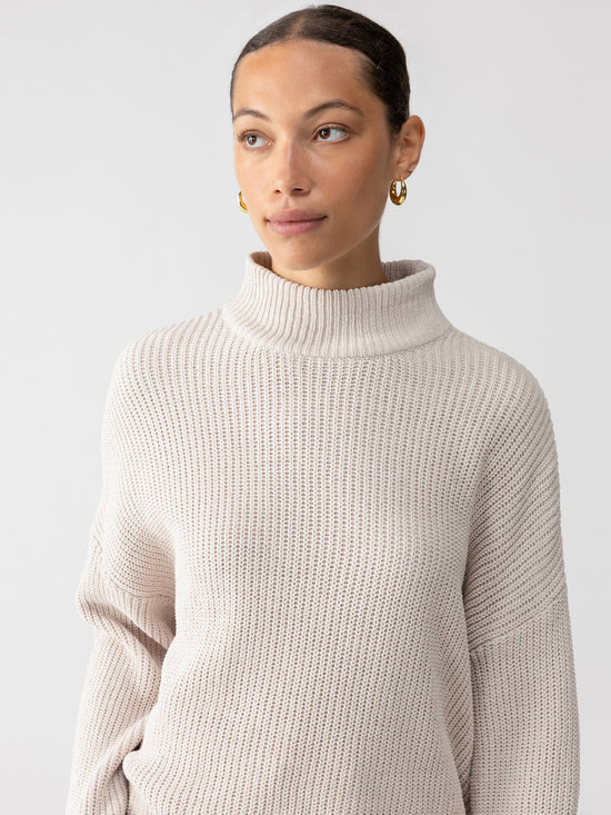 Stay Cozy Turtleneck Sweater - Toasted Almond